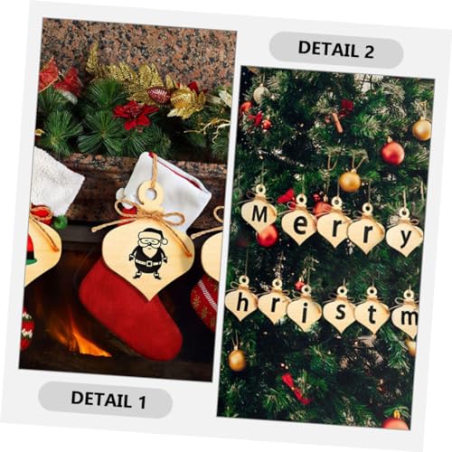 VOSAREA 40pcs Light Bulb Shaped Wood Chips Unfinished Wood Light Bulbs Christmas Light Bulb Cutouts Wooden Shape Holiday Christmas Wood Cutouts VOSAREA