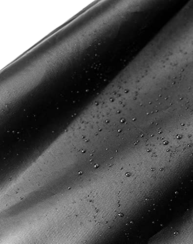 QWORK Dustproof Miter Saw Cover, 210D Oxford Cloth with Bottom Drawcord Fits Most Miter Saws, Planers, Machine Tools, Rustproof and Waterproof, Black QWORK