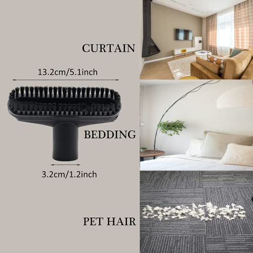 ANBOO Vacuum Attachments Set, 1 1/4 inch Vacuum Accessories Cleaning Kit Hardwood Floor Brush Attachments Extension Wands with Standard Hose Adapter, ANBOO