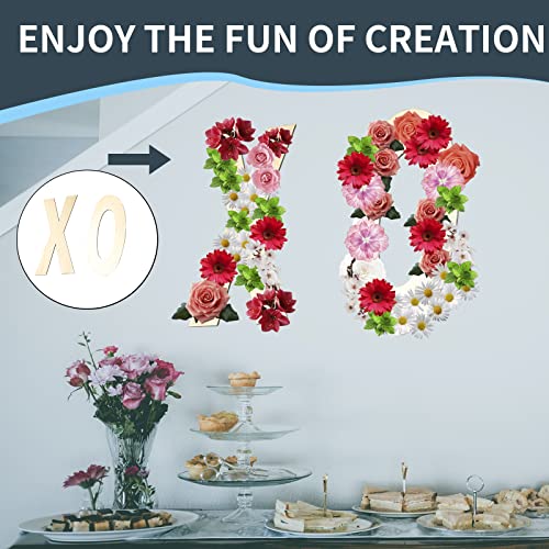 GDGDSY Unfinished Wood Letters, 14 Inch Blank Wooden Letters Wood Letter for Decoration. (B) GDGDSY