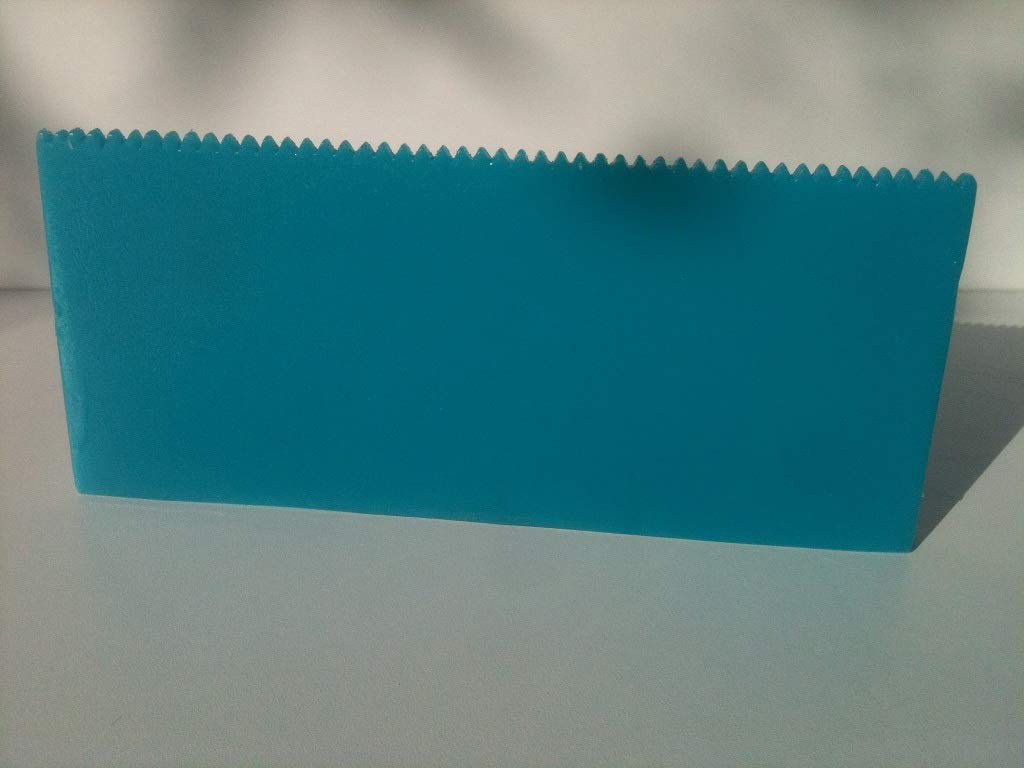 EPOXY Resin V-Notch Spreading Tool - Best EPOXY Spreader - Very Flexible, Very Durable, Approx. 8,1/2" Wide x 3,1/2" Long & Approx. 3/8" Thick SBC Decorative Concrete Training and Products