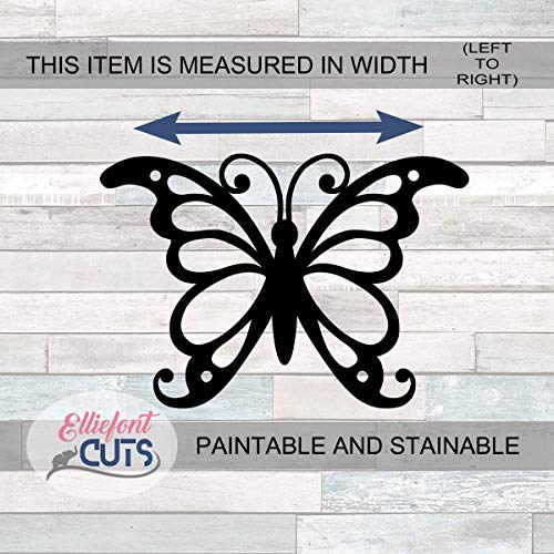 Butterfly Wooden Cutouts for crafts, Laser Cut Wood Shapes 5mm thick Baltic Birch Wood, Multiple Sizes Available Elliefont Styles