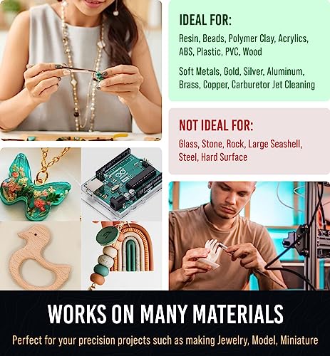 Pin Vise Small Hand Drill for Jewelry Making - Craft911 Manual Craft Drill Sharp HSS Micro Mini Twist Drill Bits Set for Resin, Rotary Tools for Craft911