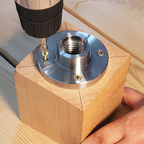 BREAKA 4pcs Steel Wood Lathe Face Plates 1" X 8tpi Thread Flange Faceplate, Woodworking Turning Tools, Lathe Chuck BREAKA