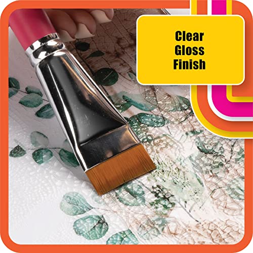 Mod Podge One-Step Crackle Medium, 8 fl oz Premium Acrylic Sealer, Perfect for Easy to Apply DIY Arts and Crafts, CS25384, Clear Mod Podge