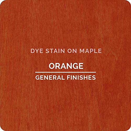 General Finishes Water Based Dye, 1 Pint, Orange General Finishes