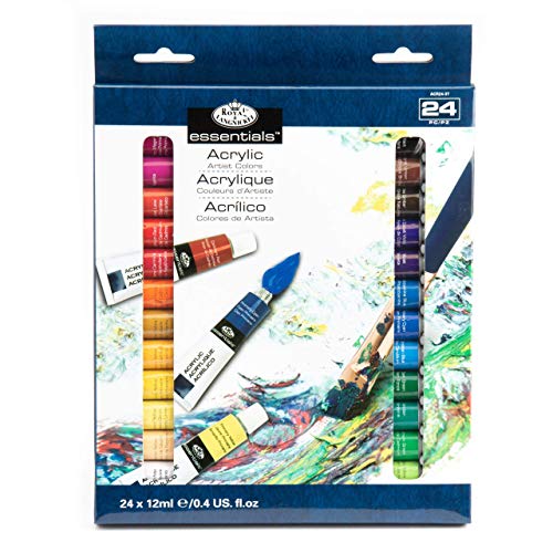 Royal & Langnickel Acrylic Paint Set 24pc, 24 Pieces Royal & Langnickel