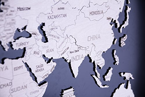 Wooden City World Map XL (120x80 ccentimeter) Wall Decoration (PUZZLE - Divers) WOODEN.CITY