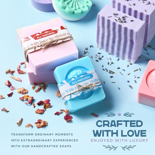 Soap Making Kit - Soap Making Supplies melt and Pour -Large DIY Set for Adults and Kids, Includes soap Base, soap Cutter Box, Silicone molds, Prime Creations