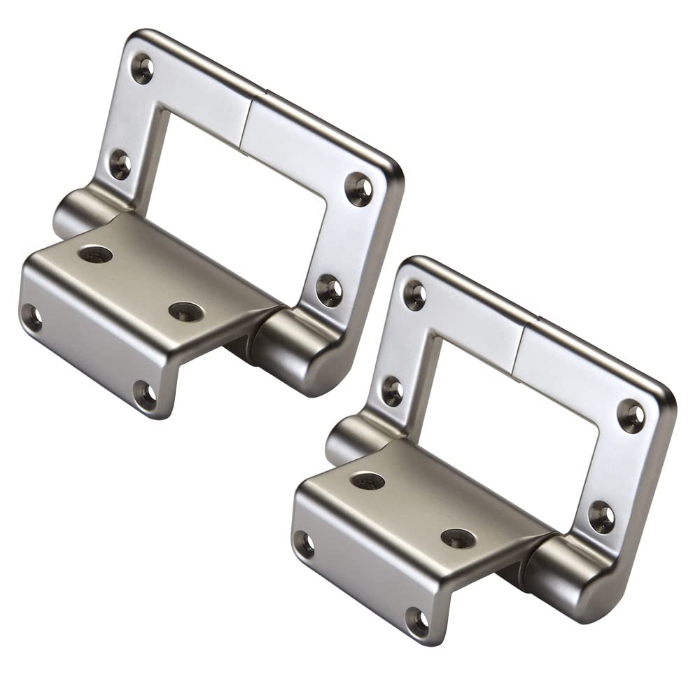 60 inch-Pound Lid Stay Torsion Hinge, Satin Nickel Finish, 2 per Pack ROCKLER