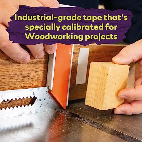 ATack Double-Sided Woodworking Tape, 1-Inch by 36-Yards (3-Pack) Double Face Turner Tape for CNC and Wood Template- Removable, Residue-Free and ATack