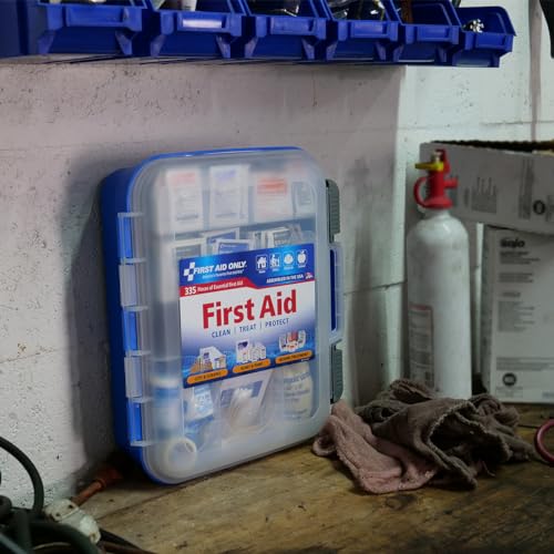 First Aid Only OSHA-Compliant All-Purpose 100-Person Emergency First Aid Kit for Home, Work, and Travel, 335 Pieces First Aid Only