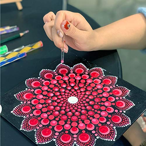 53PCS Mandala Dotting Tools Set for Painting Rocks,Mandella Art and Drafting Art Supplies Tosuced
