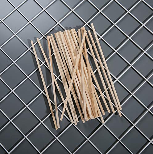 150 PCS 1/8 ×12 inch Basswood Sticks, Small Hardwood Unfinished Balsa Wood Squrae Strips for Crafts DIY Projects Qj-solar