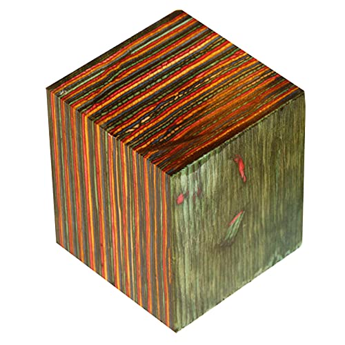 Penn State Industries PKEZLAM13 Color Grain Laminated Bottle Stopper Wood Blank, 2" x 2" x 2-3/8" (Oasis) Penn State Industries