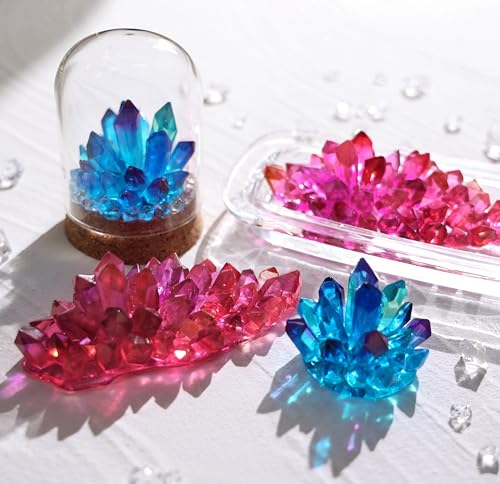 LET'S RESIN Crystal Cluster Resin Molds, Large and Small Size Crystal Shape Silicone Molds for Resin, Quartz Epoxy Resin Molds for Resin Crafts, DIY LET'S RESIN