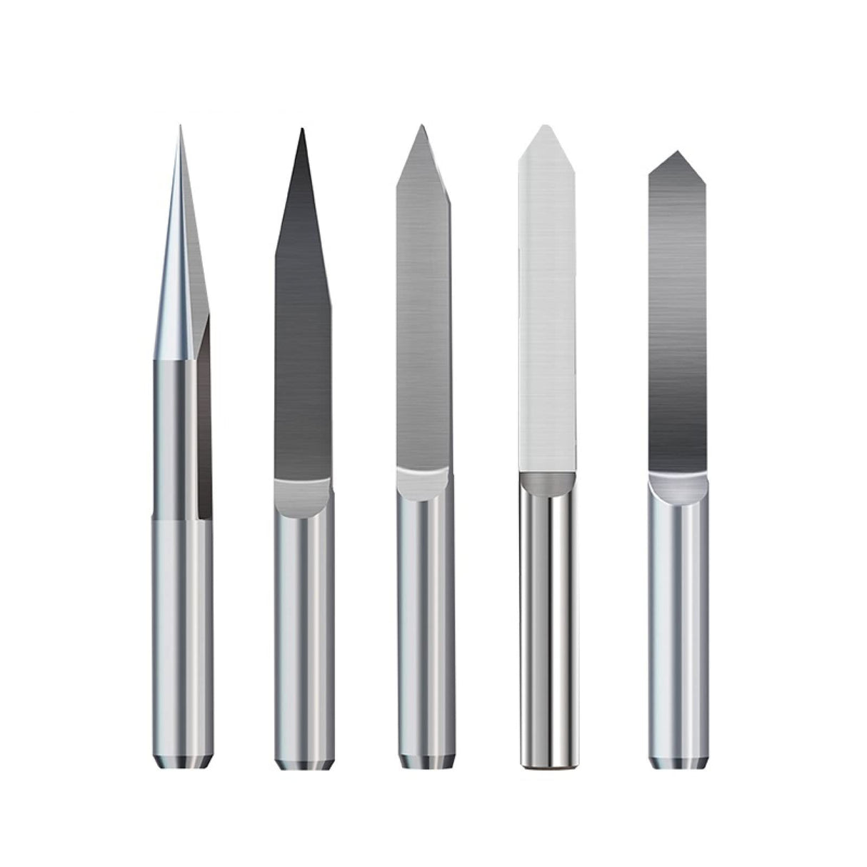 Drill Bit PCB Engraving Bits 4mm Shank Flat Bottom End Mill Tipped Carbide 3D Engraving Bit CNC Router Bit,4x0.2x45D WZFC