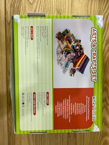 Sundaymot Arts and Crafts Supplies for Kids, 2000+Pcs Craft Kits for Kids, DIY School Craft Project, Bulk Craft Set, Includes Art Supplies and Oxford Sundaymot