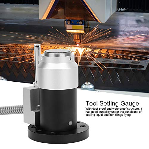 Automatic Tool Sensor Gauge, DC 24V Normally Open CNC Z Axis Tool Setter, High Accuracy Z Axis Probe Tool Touch Sensor Setting Gauge for CNC Router BTER