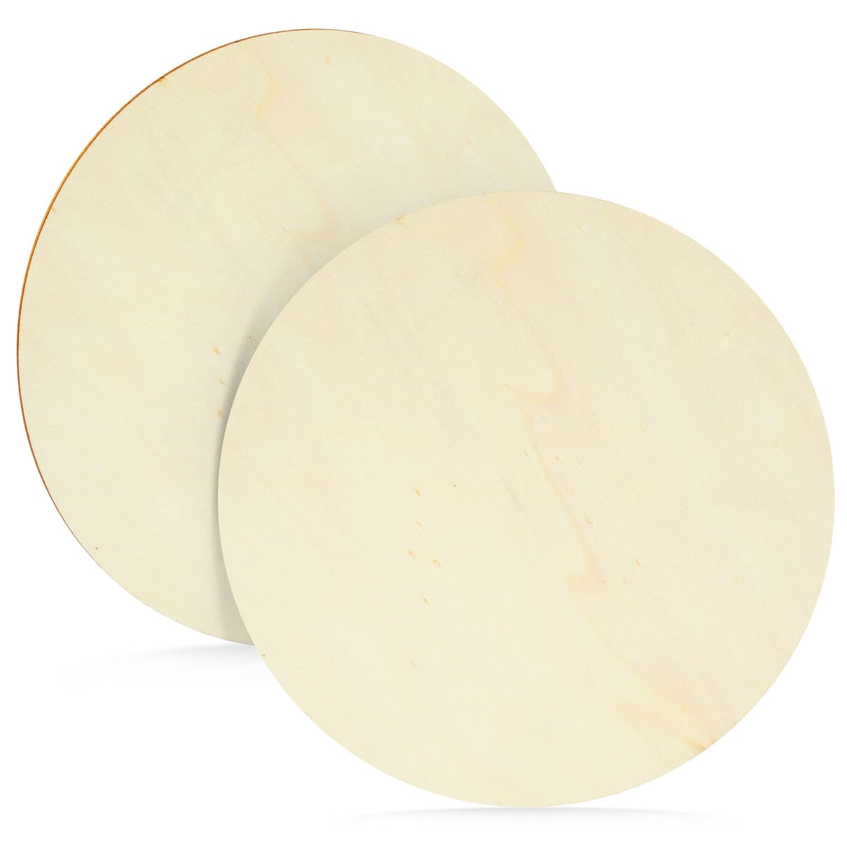 Juvale 12 Pack 6 Inch Unfinished Wood Circles for Crafts, Blank Cutout Slices for Wood Burning, Engraving, Round Wooden Discs for DIY Coasters, Art Juvale