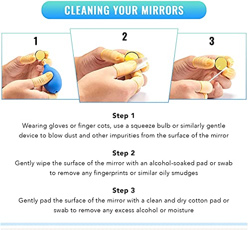 OMTech Laser Cutting Mirror Set, 25mm Gold Coated Silicon Replacement Mirrors for CO2 Laser Engraving Machines, 3mm High Transmittance Si Mirrors for OMTech