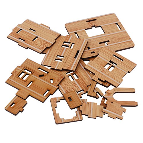 ZOSEN 3D Wooden Puzzle, Mini DIY Model House Kit Educational Toys Jigsaw Puzzles Gift for Children and Adult ZOSEN