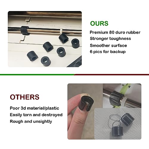 Rubber Roller Replacement Compatible with Cricut Maker/Maker 3, Mat Guide Rubbers for Cricut Repair Accessories FEOXSHAL