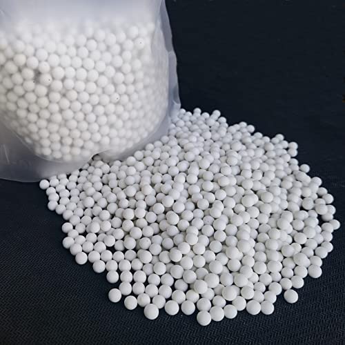 SACKORANGE 5 Pounds 5 mm Round Tumbling Ceramic Filler Media Non-Abrasive Ceramic Pellets for All Type Tumblers (5 lbs) SACKORANGE