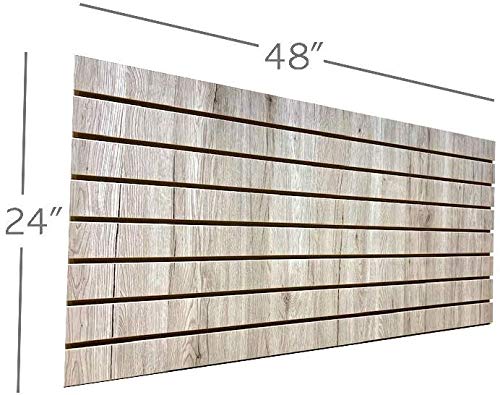 Only Hangers Weathered Barnwood Slatwall Panels 24" H x 48" L (Set of 2 Panels) Only Hangers