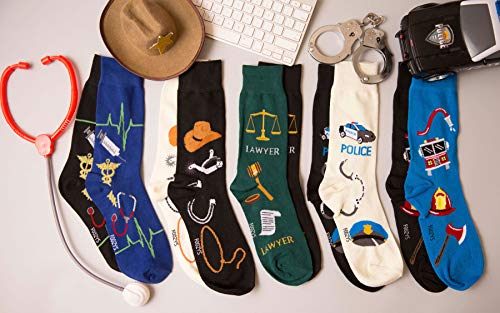 Foozys Men’s Fun Tools Working Man Novelty Crew Socks | 2 Pair Foozys