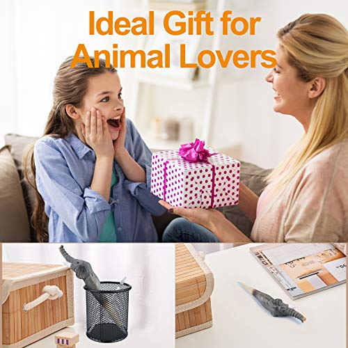 NULYDO 100% Handmade Wood Carved Animal Gel Pen | Elephant, Cute Stationary School Supply Office Supply, Fun Pen Novelty Writing Pen, Unique Gift Pen NULYDO