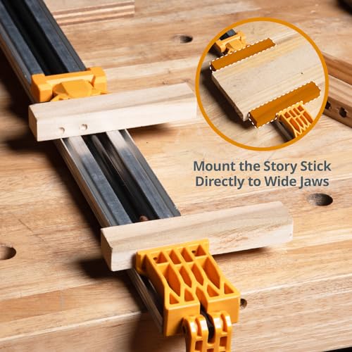 POWERTEC 71705 24 Inch Circular Saw Guide for Circular Saw, Router and Jig Saw, Contractor Straight Edge Clamp Saw Guide for Cutting Plywood and POWERTEC