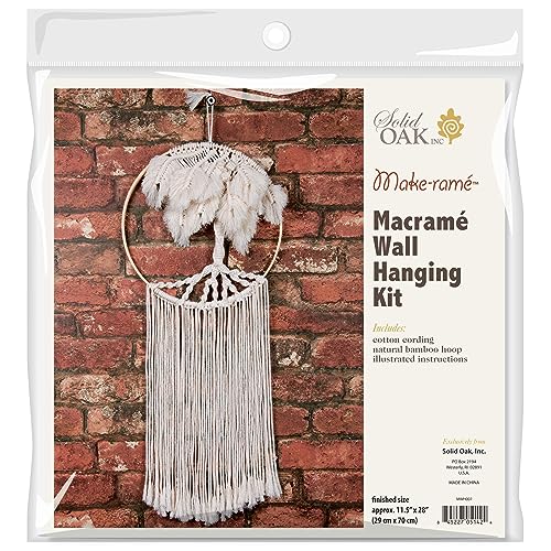 Solid Oak Macrame Wall Hanging Tree Solid Oak