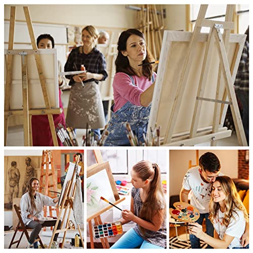 20 Pieces Paint Brushes for Acrylic Painting, Nylon Paint Brushes 1 Inch Wide Flat Paint Brushes Set for Artists Professional Amateurs Gouache & Thinp