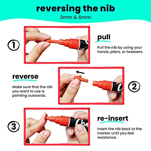 Chalkola Fun Bundle - 2 Jumbo Metallic + 5 White Variety Markers Chalkola