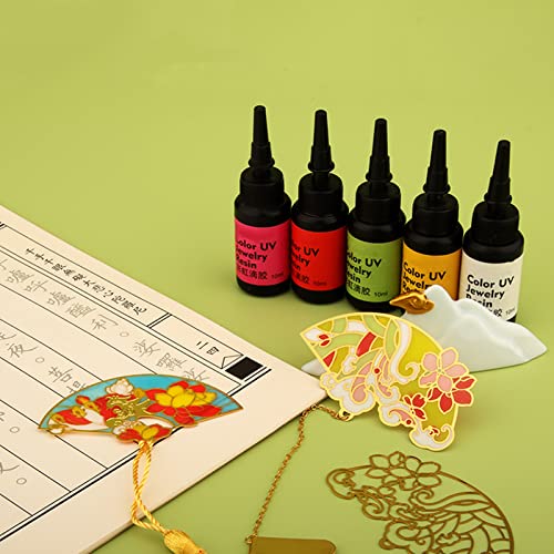DIYcraft Colored UV Resin - 24Colors (TG-24Colors) UV Light Curing Ultraviolet Cure Resin Glue for Small UV Resin Molds, Jewelry Making - DIYcraft