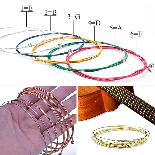 48 PCS Guitar Accessories Kit, Acoustic Guitar Changing Tool, Including Acoustic Guitar Strings, Guitar Picks, Capo, String Winder, Bridge Pins, Pin hanbangabc