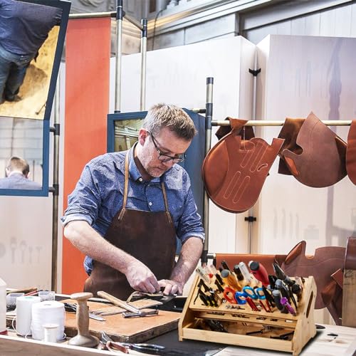 ESYTEOOT Bamboo Screwdriver Organizer Rack Tools Desktop Hand Tool Stand and Repair Tool Storage Holder ESYTEOOT