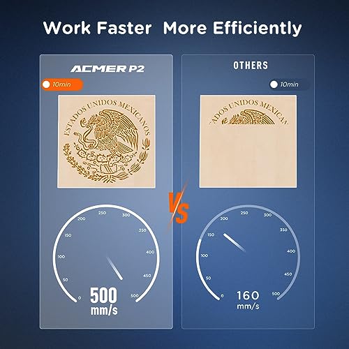 ACMER P2 Laser Engraver, 20W Output Laser Cutter, 130W Laser Engraving Machine, CNC Laser Cutter and Engraver Machine for Stainless Steel, Wood, ACMER