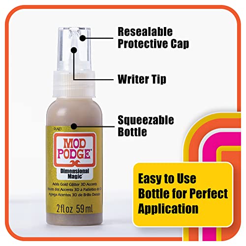 Mod Podge Glitter Dimensional Magic, 2 oz, Gold Mod Podge