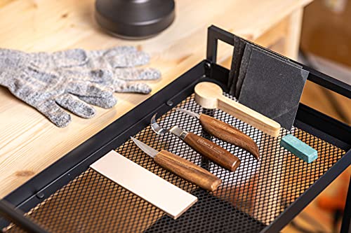 Elemental Tools 9pc Wood Carving Tools Set - Hook Carving Knife, Whittling Knife, Detail Wood Carving Knife For Spoon, Bowl, Kuksa Cup Or General Elemental Tools