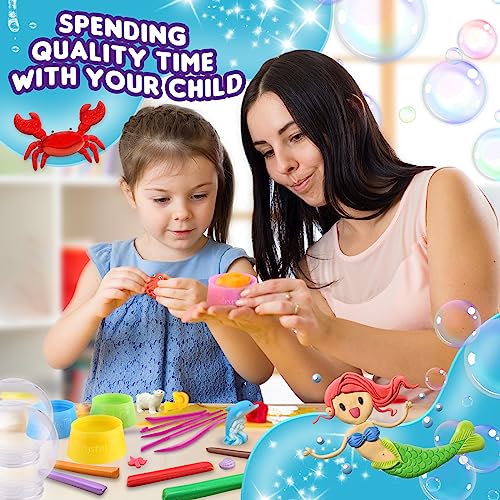 ToyUnited Make Your Own Water Globe - Snow Water Stem Projects DIY Activities Glitters Supplies Perfect Arts and Crafts Clay for Girls Boys Kids Ages ToyUnited