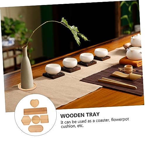 EXCEART 18 Pcs Mosaic Tray DIY Accessories Ornaments Food Tray Rectangular Tray DIY Mosaic Making Crafts Fillable Mosaic Plate Home Tray Fillable EXCEART