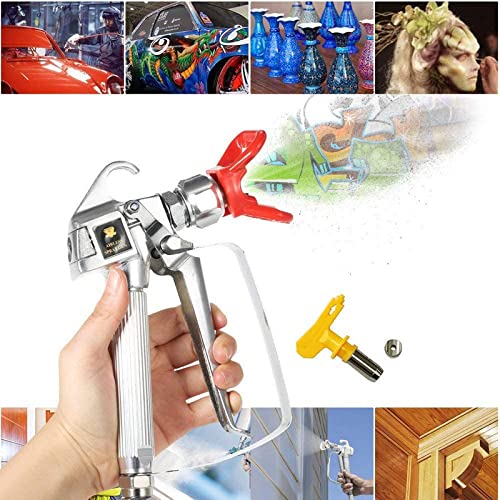 Tpaitlss Airless Paint Spray Gun with 517 tip Swivel Joint 3600PSI High Pressure Spray Gun tpaitlss