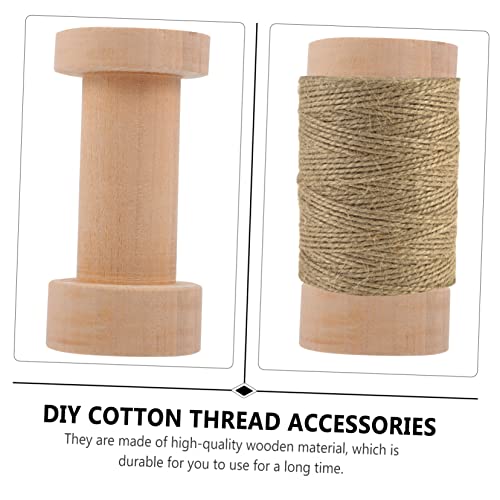 EXCEART Spool Threading Tool Yarn Winder Unfinished Bobbins Kit Extension Machine Wax Clips Accessories Needle Cable Making Empty Thread Bobbins EXCEART