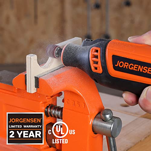 JORGENSEN Rotary Tool Kit, 6 Variable Speed Rotary Tool With 51pcs Rotary Tool Accessories, 1.6 Amp Powerful Rotary Tool Jorgensen