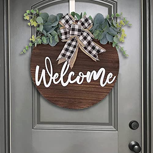 12 Pack 20 Inch Round Wood Circles for Crafts Unfinished Wood Circles Natural Round Wood Discs Blank Round Wood Signs Cutouts for Door Hangers, Door AWIZOM