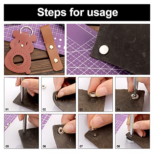 183Pcs Leather kit, Leather Working Tools Kit with Saddle Making Tools Set, Leather Rivets Kit, Prong Punch, Leather Hammer for Leather Working, Mayboos