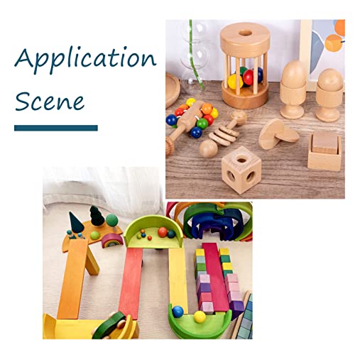 Craftdady 50Pcs 19-20mm Natural Round Wooden Balls 3/4 Inch Unfinished Hardwood Craft Balls Decorative Wood Spheres No Hole for Craft DIY Projects Craftdady