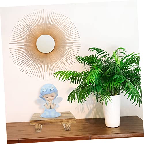 Operitacx Wooden Table Bracket Small Wood Step Succulent Plant Stand Black Tray Decor Small Plant Stand Wooden Flower Pot Planters for Indoor Plants Operitacx